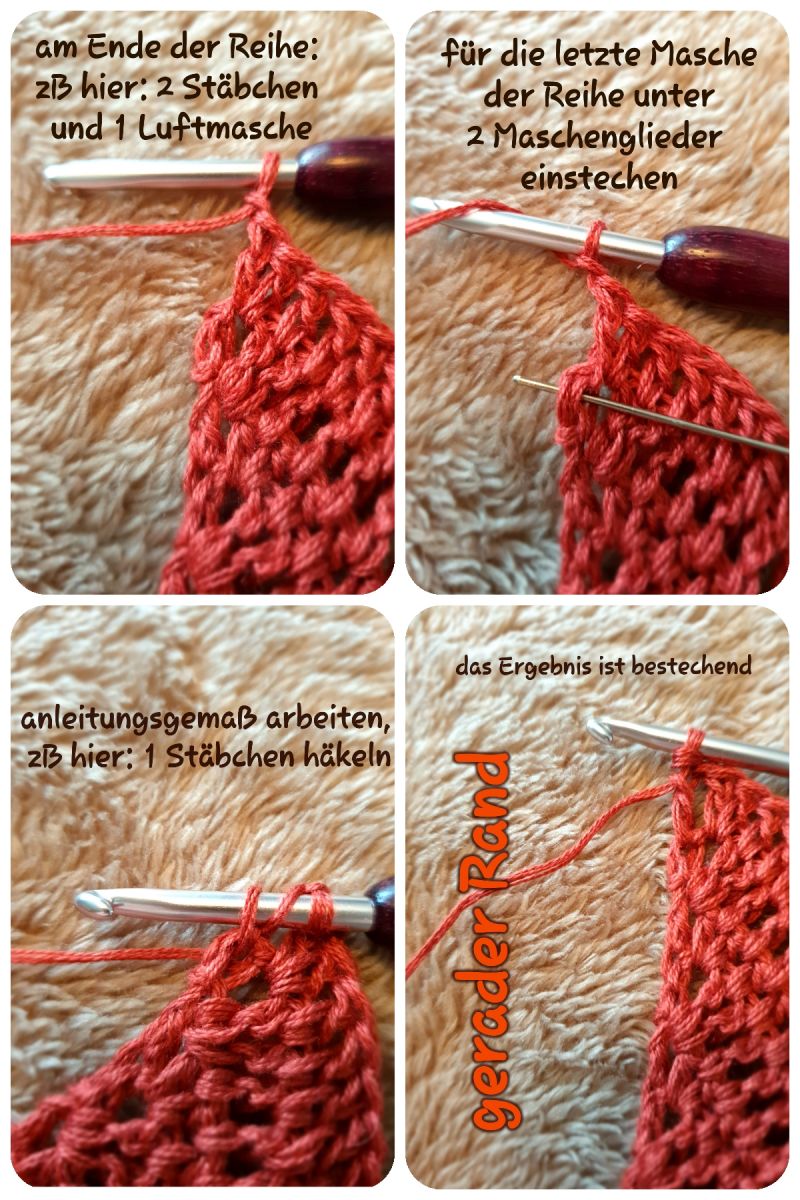 Blog-Inhaltsbild für 'kostenlose Häkelanleitung klassische Version Dreieckstuch Marilyn - raffiniert: je nach Machart ändert sich die Optik'